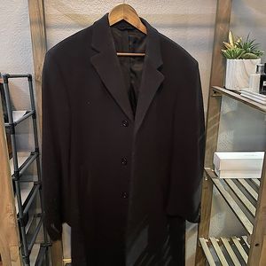 Jos. A. Bank black wool top coat